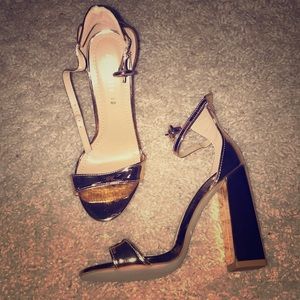 Rose gold heels